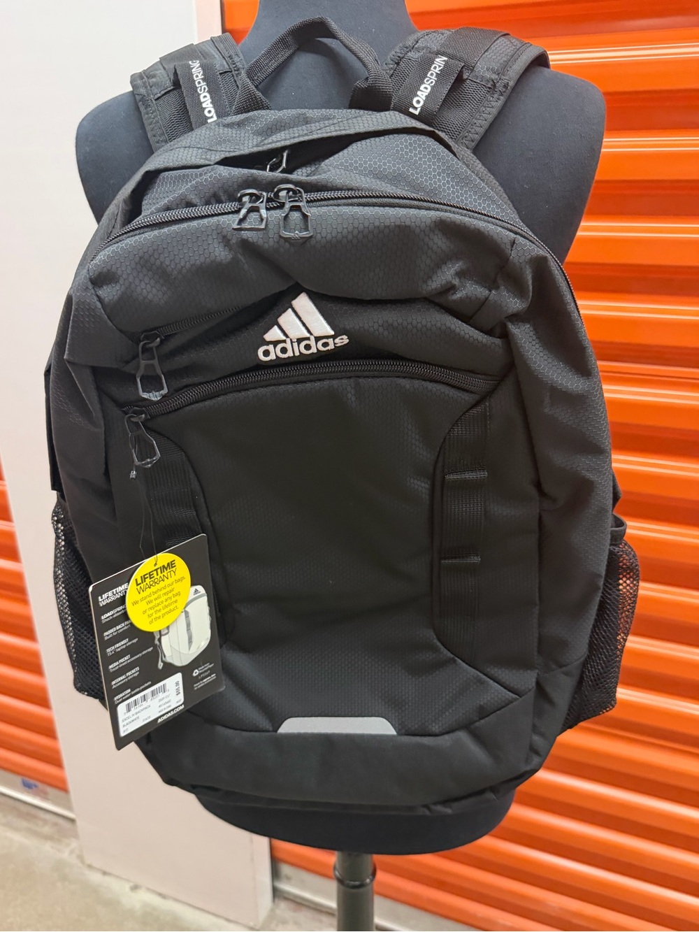 NWT Adidas Excel IV Black Everyday Tech Backpack Black/White